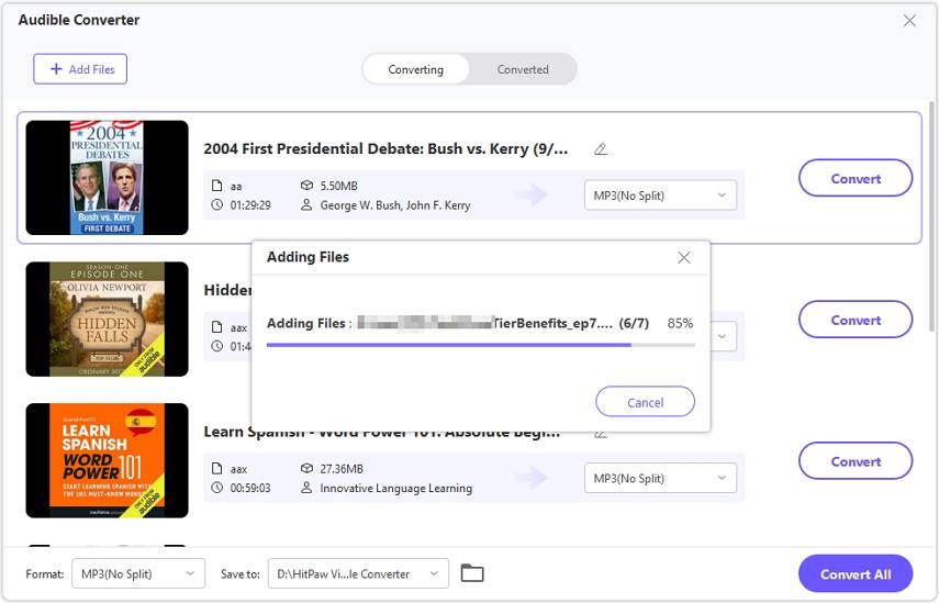 how to download books on audible