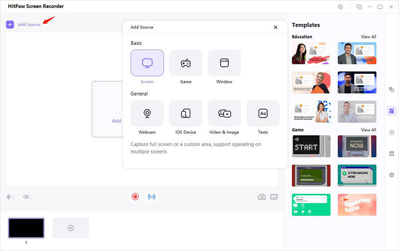 add source to add your camera