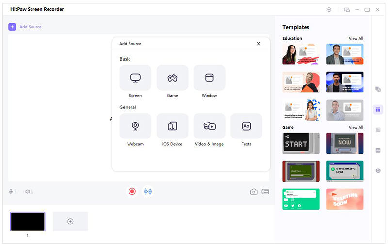 add source in virtual camera