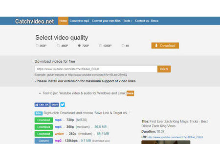 sendvid video downloader chrome - catch video downloader