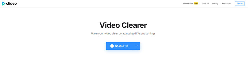 Fix Blurry Video Online free with Clideo video clearer