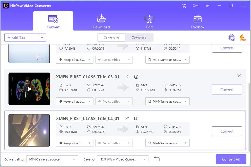 load dvd to hitpaw video converter