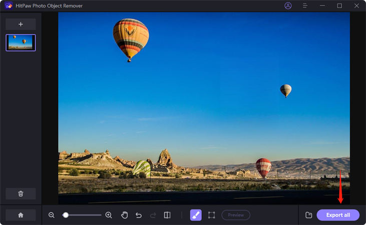 export the photo after removal
