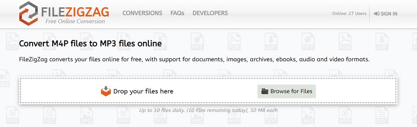 FreeConvert M4P to MP3