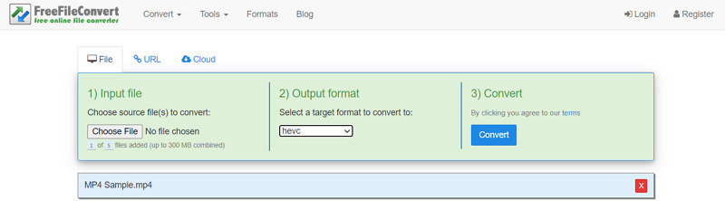 freefileconvert online MP4 to AC3 Converter