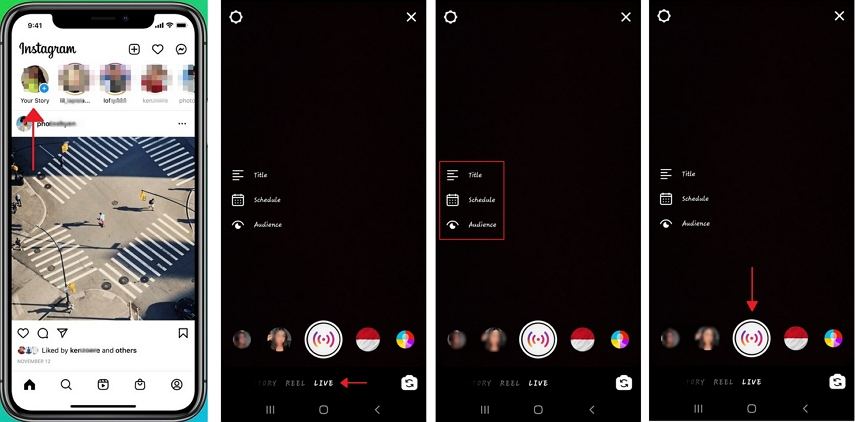 how to live stream on instagram