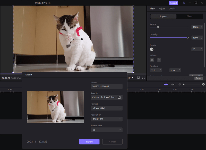 Step 3 to HitPaw Add Audio Track to Video