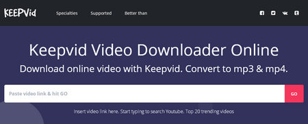sendvid video downloader - keepvid online video downloader