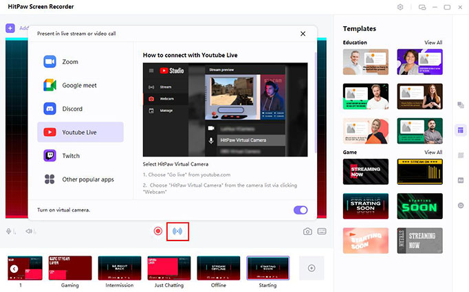 hitpaw steam to multiple platforms interface