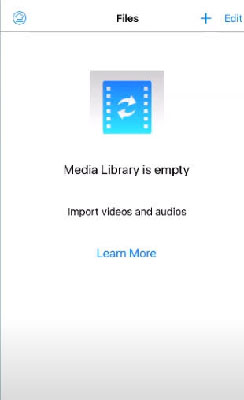 add mp4 files to library in media converter