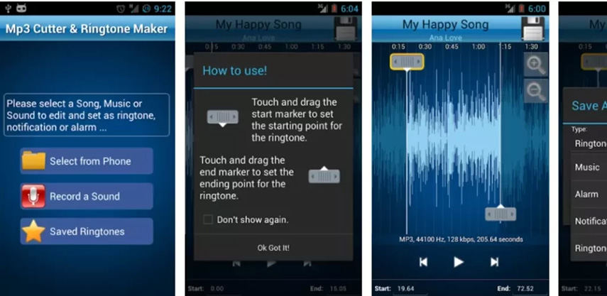 MP3 cutter and ringtone maker on android