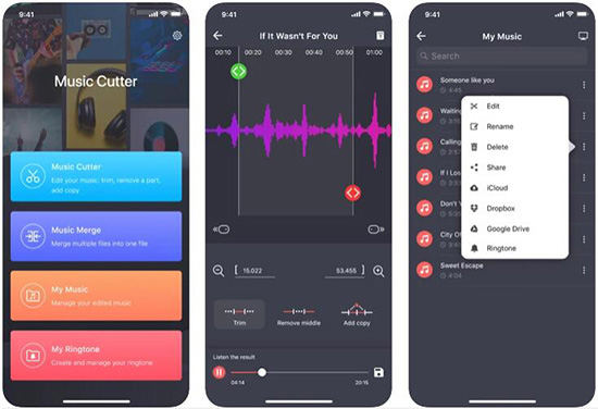 mp3 cutter on iphone