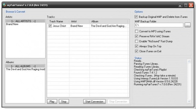 Remove DRM from Apple Music with myFairTunes