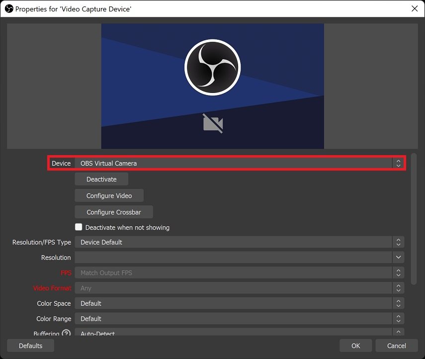 obs device list