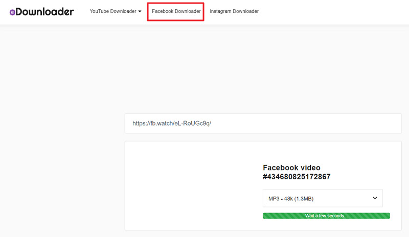 oDownloader Facebook Video to MP3 Converter
