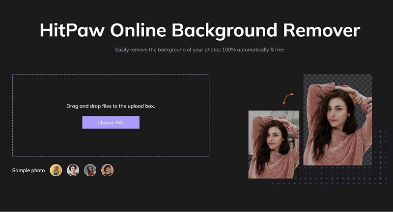 remove background with HitPaw Online Background Remover
