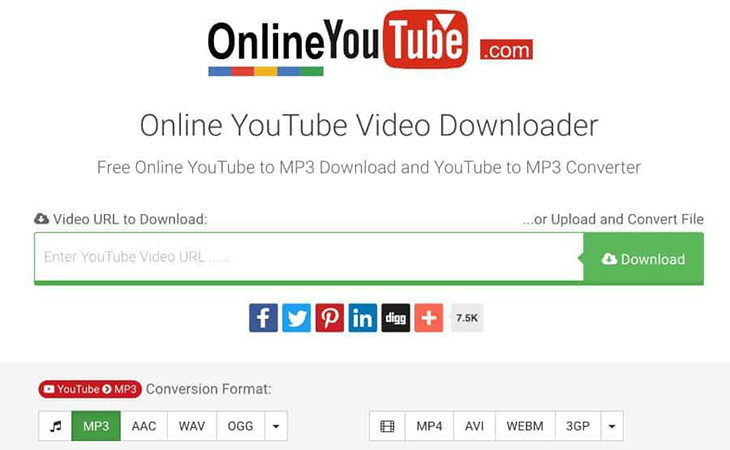 youtube video convert clipper - OnlineYoutube.com