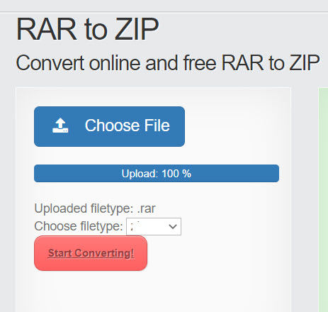 rar to mp4 online