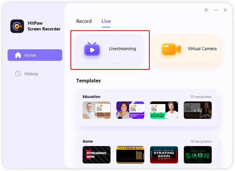 Step 1 to HitPaw Stream on Discord with Sound
