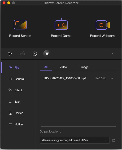 record screen on Mac