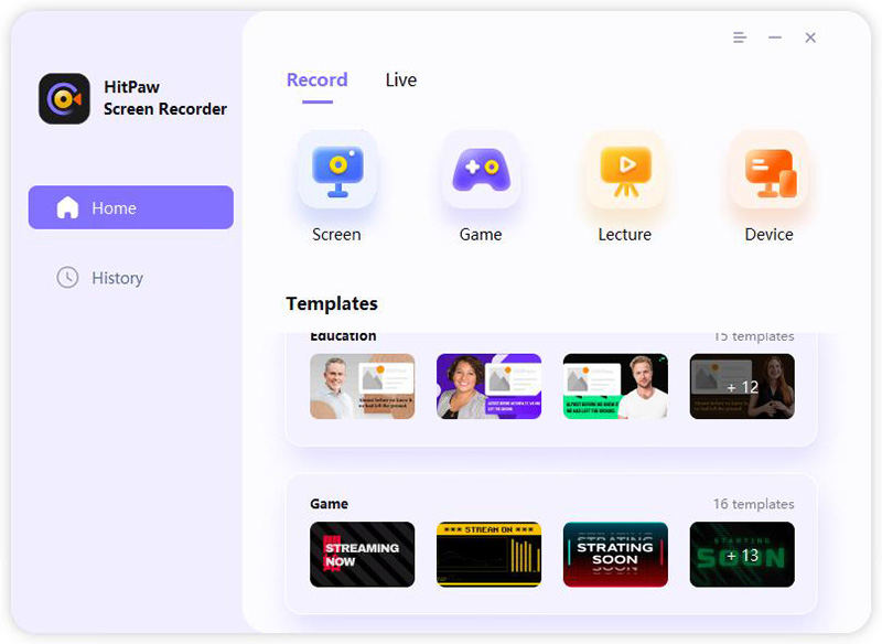 Add game screen to record the game audio