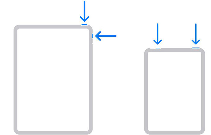 how to take a screenshot on ipad without home button