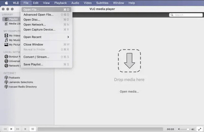 Merge Multiple MP4 Files on mac with vlc