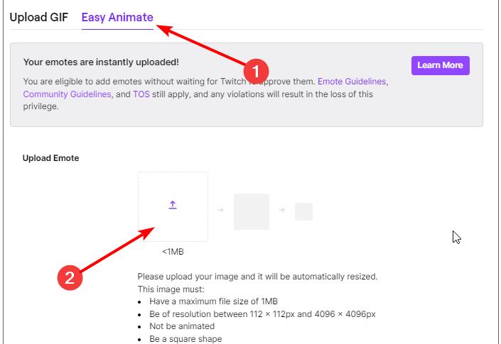 how to make animated emotes for twitch