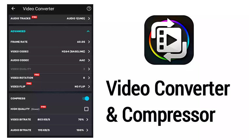 Convert MP4 to AC3 on iPhone with Video Converter and Compressor