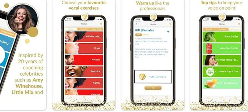 Vocal Coach app to make your voice sound good when singing