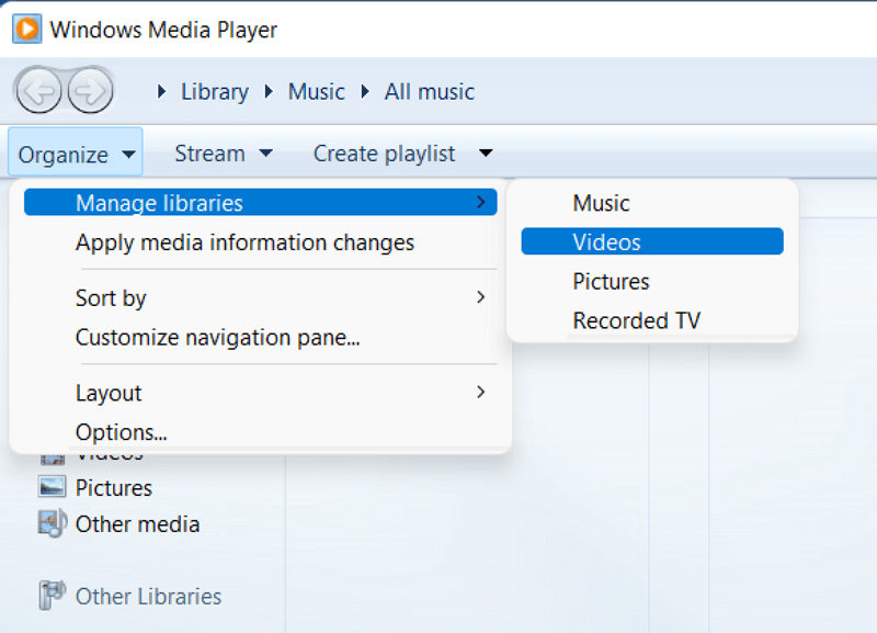 Step 1 to MPEG2 Player on Windows