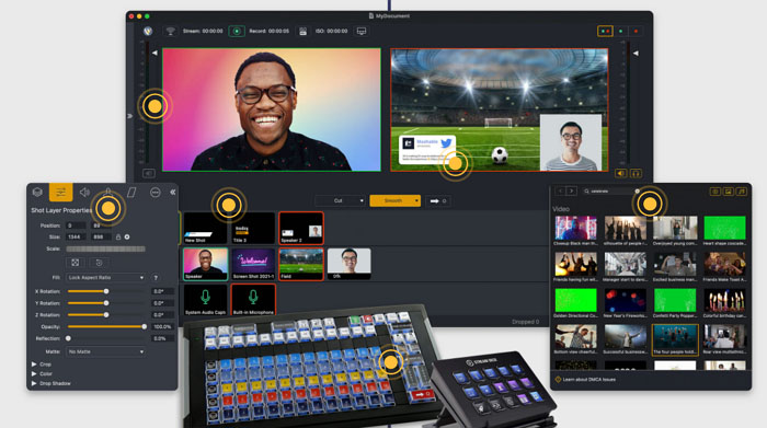 Wirecast Video Switcher for Live Streaming