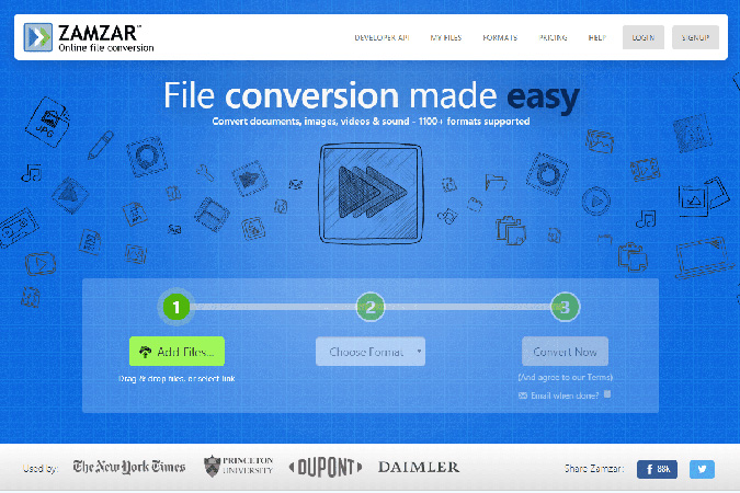 convert mp4 to webm with zamzar