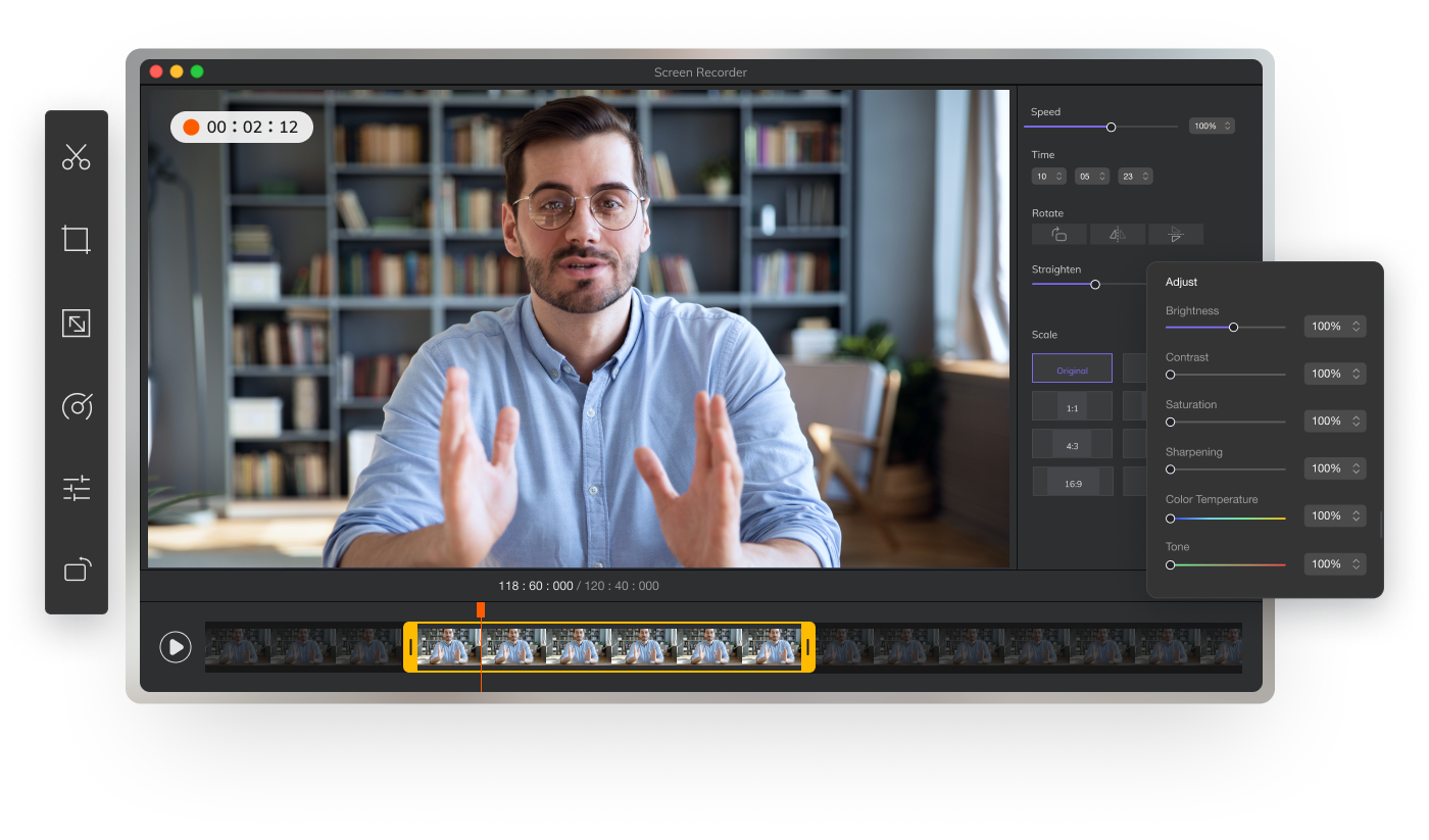 Edit Recorded video with HitPaw Screen Recorder